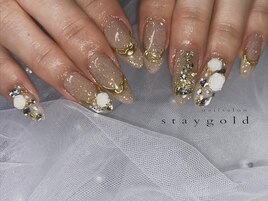 アミ施術お客様ネイル