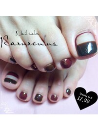 冬のお洒落☆FOOTNail