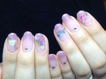 ラウト デコレーションアンドネイルサロン(Lauto Decoration&Nail Salon)/ラメグラ春ネイル