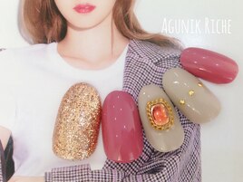 【ビジューネイル】