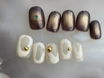 クルネ(QULNE)/春ネイル / ニュアンスネイル