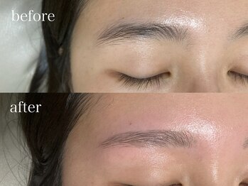 アイベル(Eybelle)/◎eyebrowWAX：beforeとafter