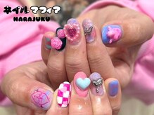 ネイルマフィア 原宿(NAIL MAFIA)/春ネイル/ピンクネイル/y2k