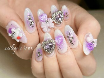 ネイルトップエクル(nail top E CRU)/パープルチークネイル