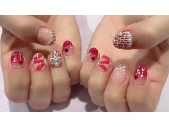 ツイード&リボン&ハート