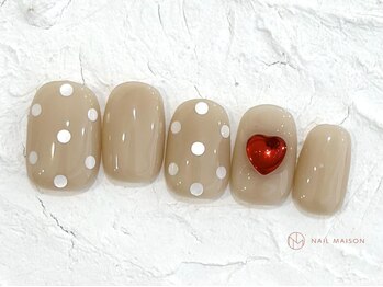 ネイルメゾン 池袋店(NAIL MAISON)/ドットハートネイル¥8050