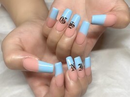 長さだしフレンチカラグラアプレ