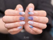 イロアム(iroam)/定額ネイル/夏ネイル/青色/水色
