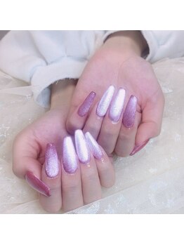 クイーンズビューティーサロン 新宿本店(Queen's beauty salon)/チップ長さだしワンカラー