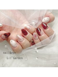 赤べっ甲ネイル＊ニュアンス