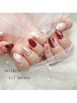 リルガーデン 新宿南口(Lil' Garden)/赤べっ甲ネイル*ニュアンス