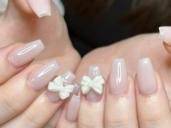 ウサギネイル 新大久保店(usagi nail)/リボンネイ