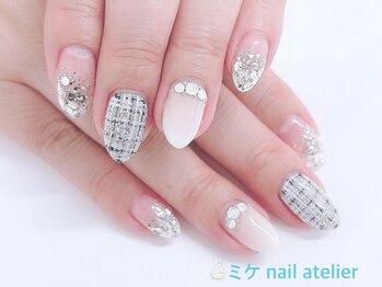 ミケ/ツイードネイル