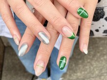 ア―ジュポシェフリル 天神西通り店(age poche Frill)/ミラーネイル