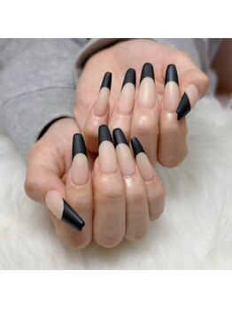 福松学園/マットフレンチネイル