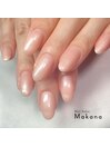 垢抜け＊パールベージュネイル