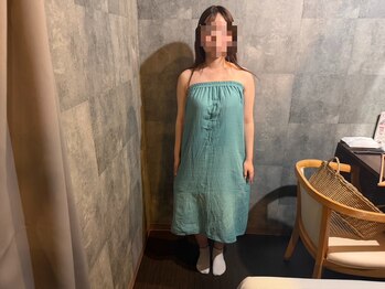 森の日々/ガウンへのお着替え