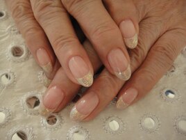 フレンチラメ掛け