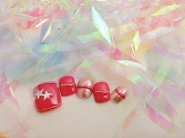 ポップなピンクミラー