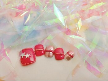 ネイルサロン&スクール ジーナ(GINA)/ポップなピンクミラー