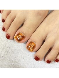 フット☆秋ネイル