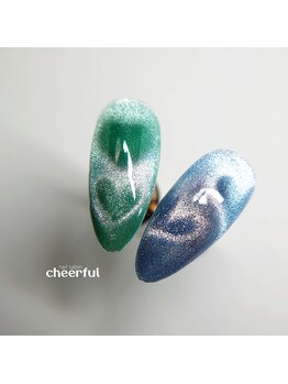 チアフル(cheerful)/ダブルハートマグネット