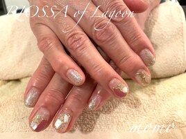 キラキラ×ニュアンスネイル