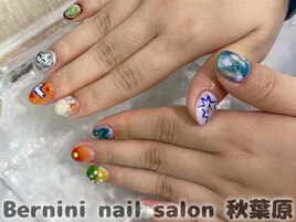 秋葉原ネイル/手描きネイル/銀座