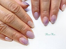 メールメール 和光市本店(MereMer)/ニュアンスパープルネイル 