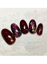 ネイルサロン クイル(QUILL)/12月ボルドー（１）