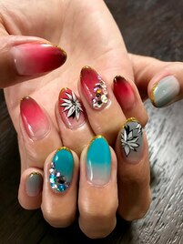 アシメグラデーション