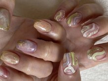 アイネイルズ 天神今泉店(I-nails)/【maya.h】ちぐはぐニュアンス