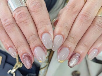 ペルシャ 坂戸駅前店(Persian)/ベージュとブラウンで大人ネイル