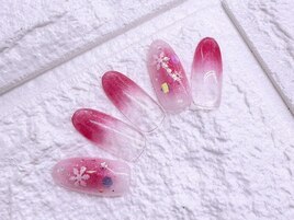 ふんわりチークネイル☆