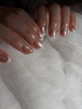 フレンチネイル　オフィスネイル