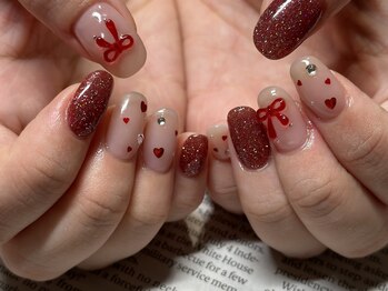 リボンとハート