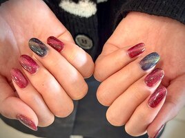 ツインカラーマグネットネイル☆