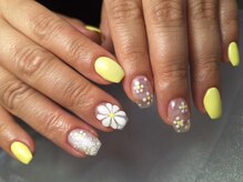 ユコネイル 茨木(Yuko Nail)/ぷっくりFLOWER/持ち込みArt