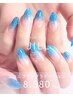 【Nailスカルプ】ラメグラデーション¥8580 ジェルコート込み!