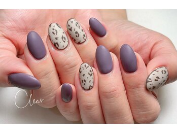 クリア(Clear)/マットレオパード