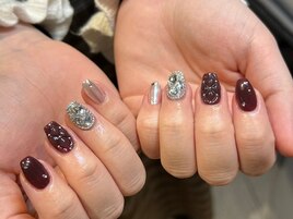 くすみカラーネイル