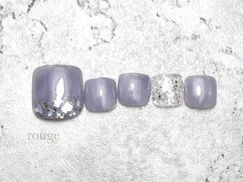 ルージュ(rouge)の写真/《付け替えオフ&他店オフも無料♪》サンプルから選べるアートで足元から女子力UP♪ハンドと同時施術もOK◎