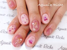 【押し花ネイル】