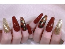 エムズ ネイルサロン(M2)/べっこうマーブル