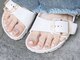 クロトネイル(clotho nail)の写真/＜サンダル映えする足元に＞ハンドネイルが出来ない方にも◎何度も見たくなるような可愛い足元をご提供♪