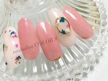 ネイルサロン カラーエイト(Nailsalon COLOR.8)/お花・押し花・定額ネイル