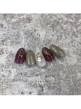 ベーシック ネイルウィザードアカデミー 麻布十番店(Basic×NailWizardAcademy)/【定額Season】Winterデザイン