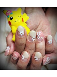 お花ネイル