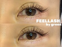 フィールラッシュ バイ グリーン(FEELLASH by green)/LED100本(目尻長め)