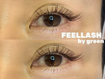 フィールラッシュ バイ グリーン(FEELLASH by green)/LED100本(目尻長め)